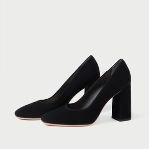 Loeffler Randall Rue Black Suede Heeled Pump NWB